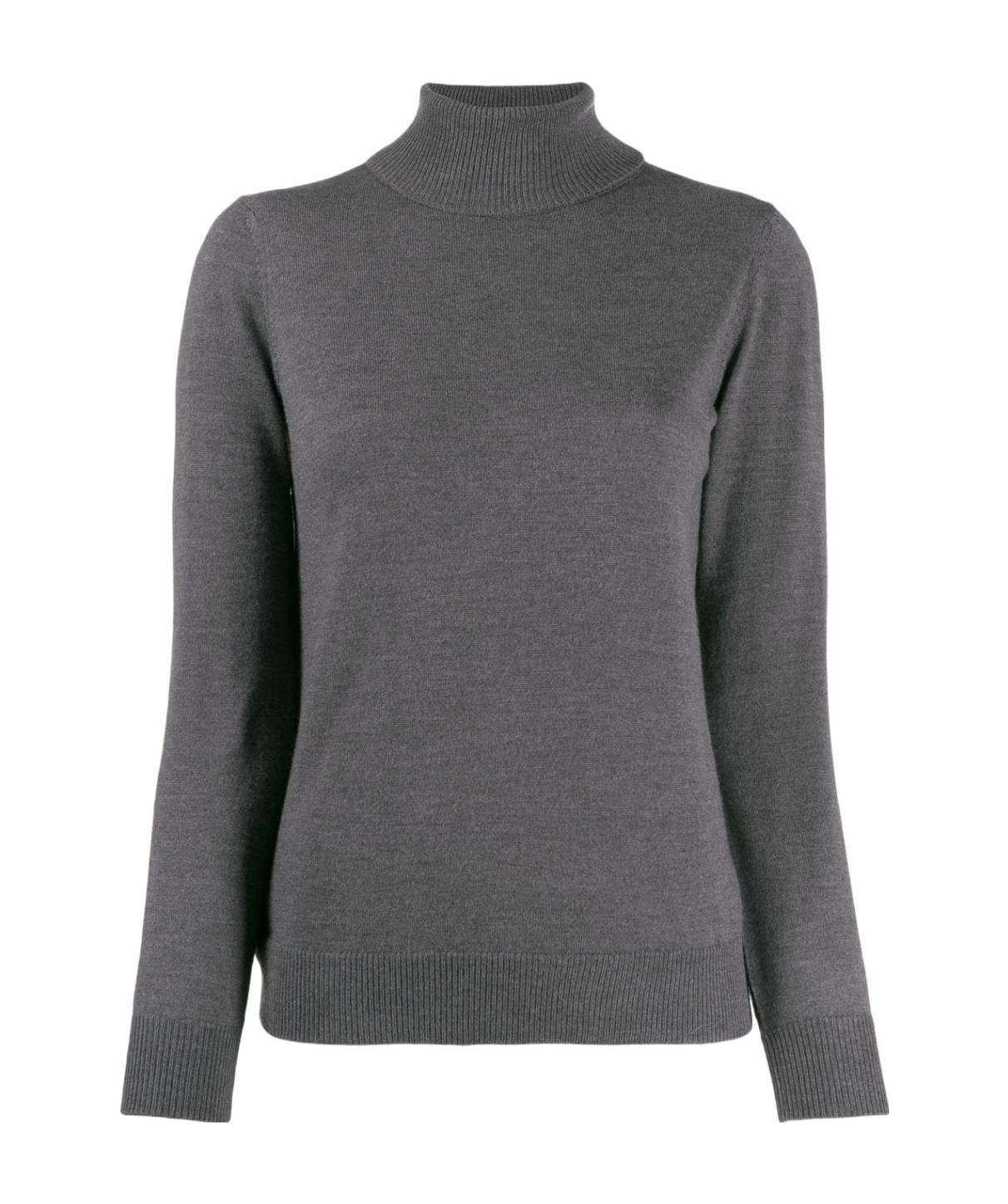 Apc Roll-neck Fitted Sweater In Black