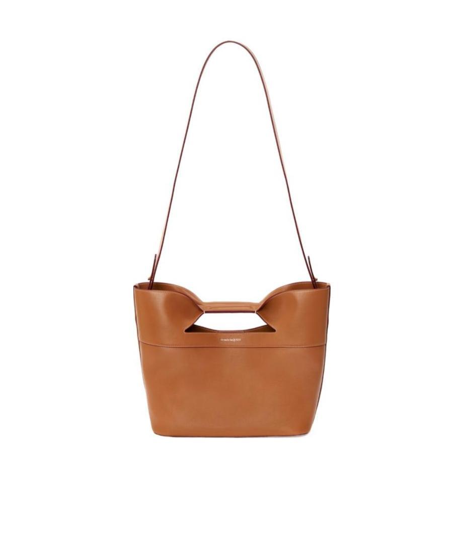 Alexander Mcqueen Logo-print Tote Bag In Brown