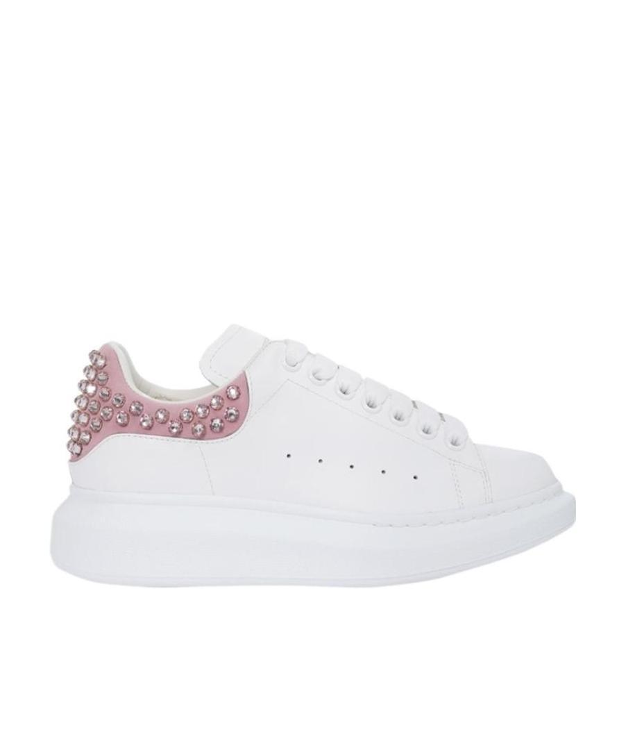 Alexander Mcqueen Logo Lace Up Casual Sports Shoes In White