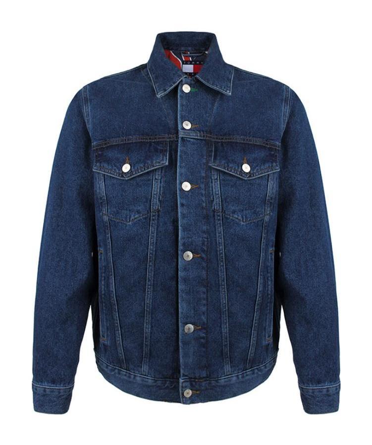 Tommy Hilfiger Washing Effect Denim Jacket In Blue