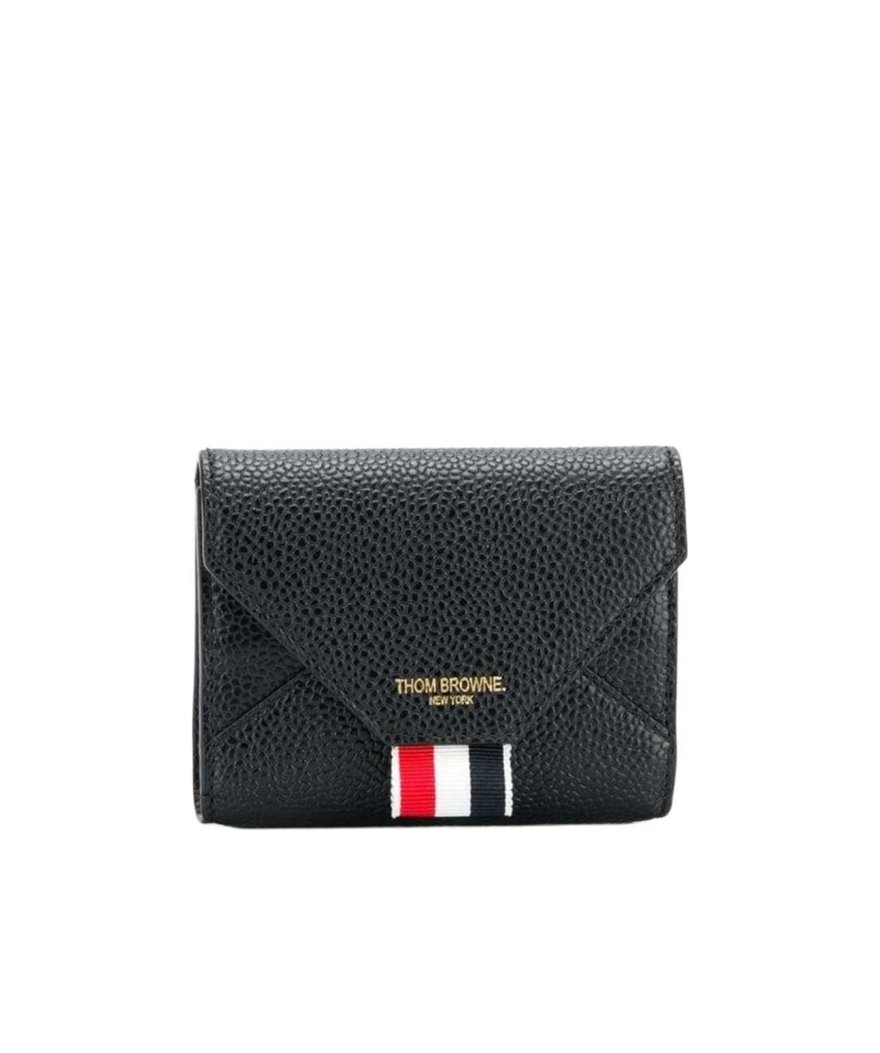 Thom Browne Envelope Card Case In Black
