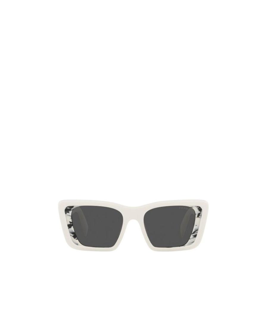 Prada Marbled Square-frame Sunglasses In Black