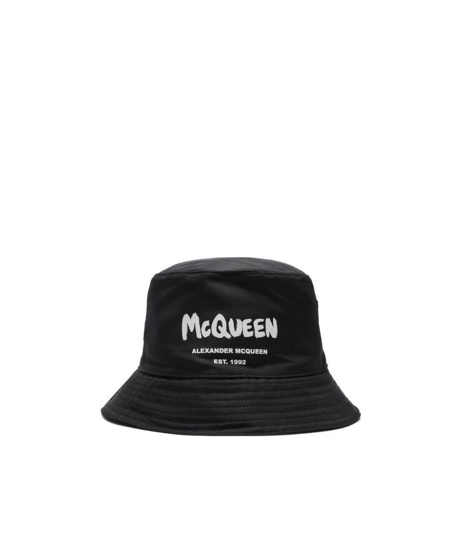 Alexander Mcqueen Men's Bucket Hat In Black