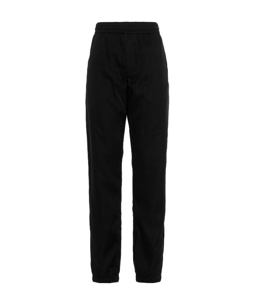 Givenchy Monogram Elasticated-waist Trousers In Black