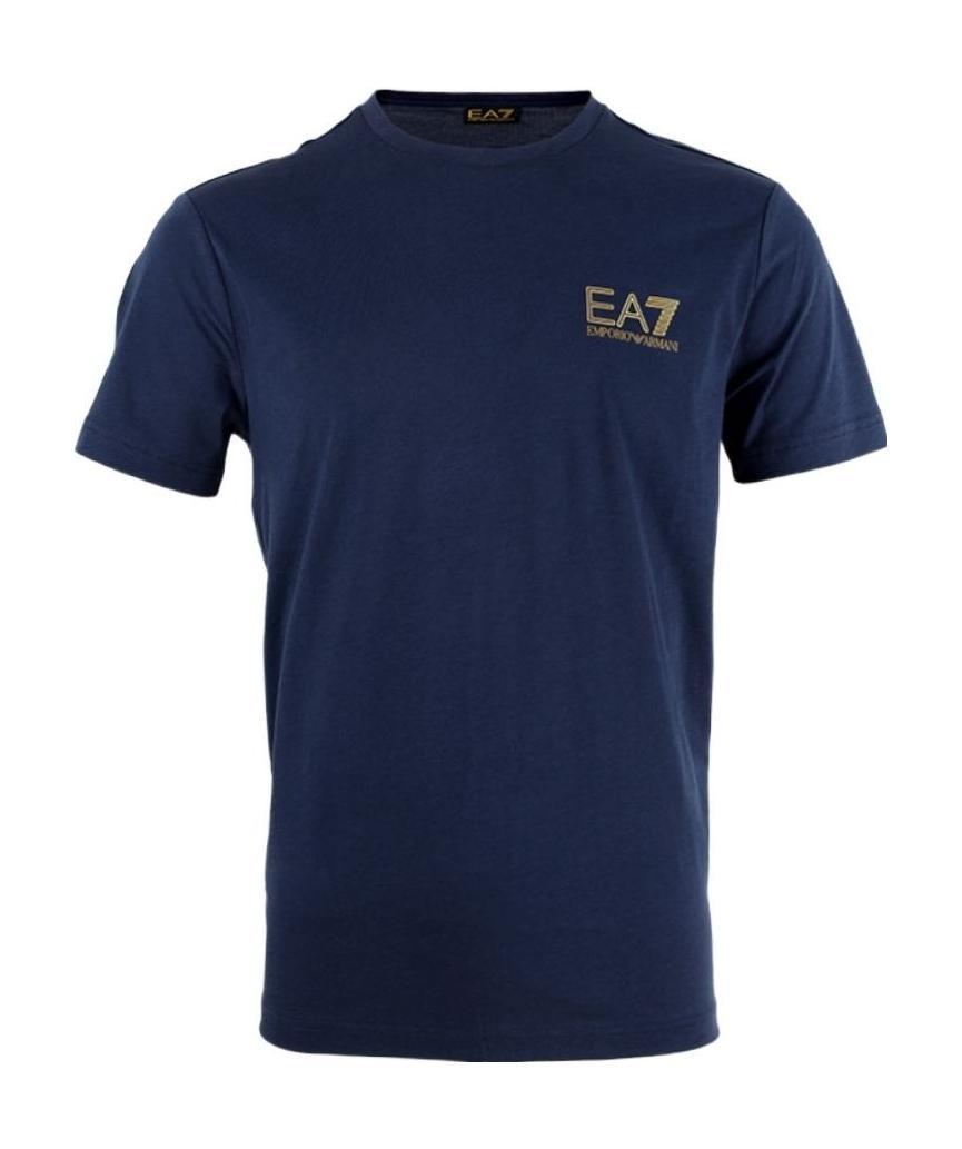 Ea7 Logo Printed T-shirt In Black