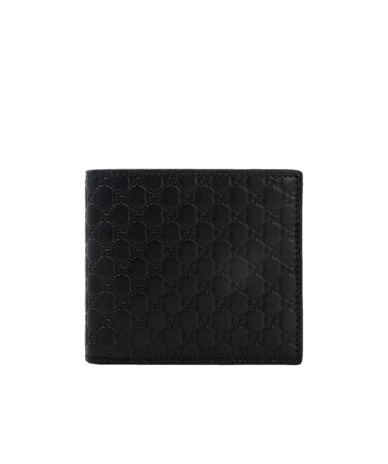 Gucci Black Double G Short Wallet In Black