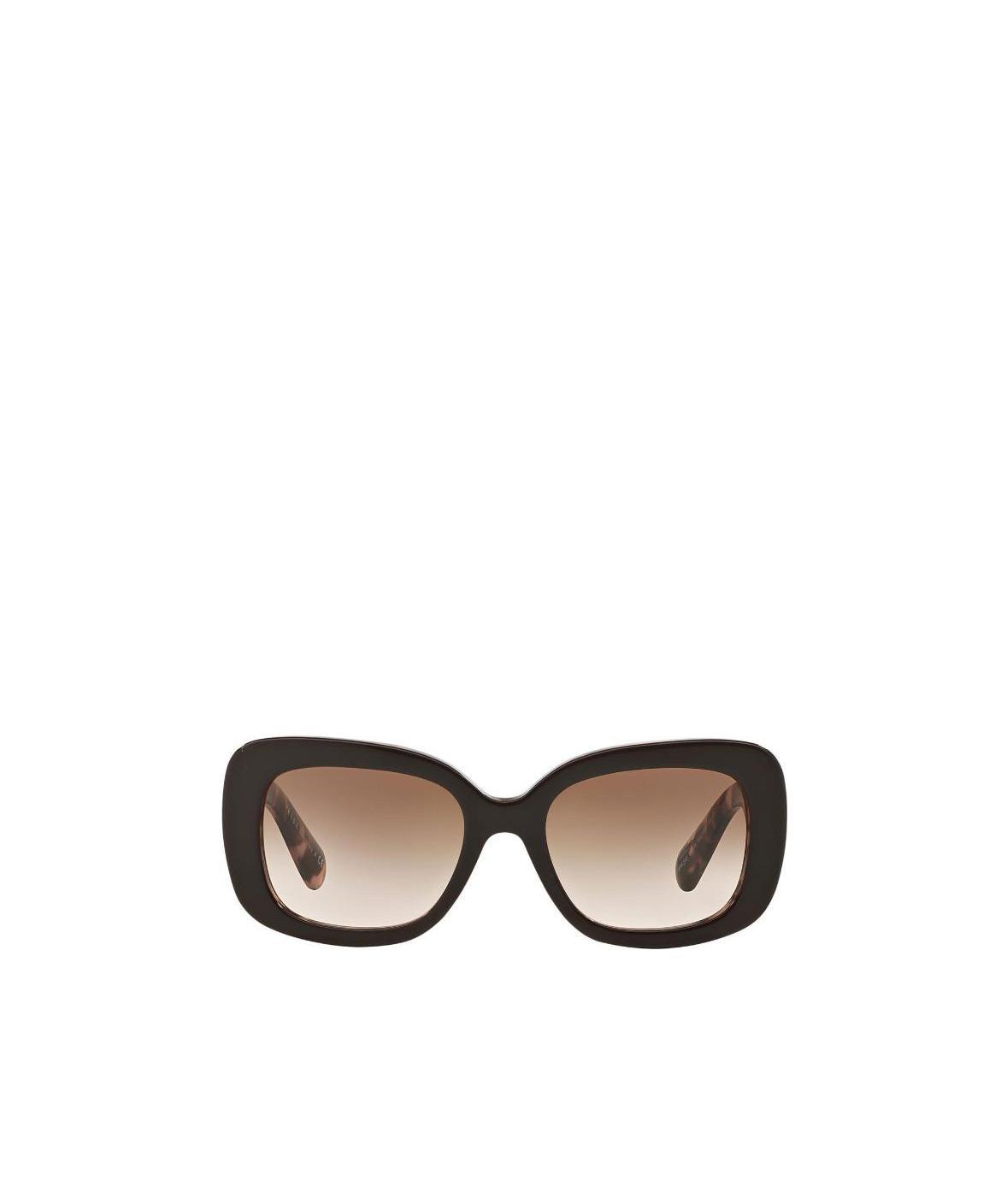 Shop Prada Logo Sunglasses In Black