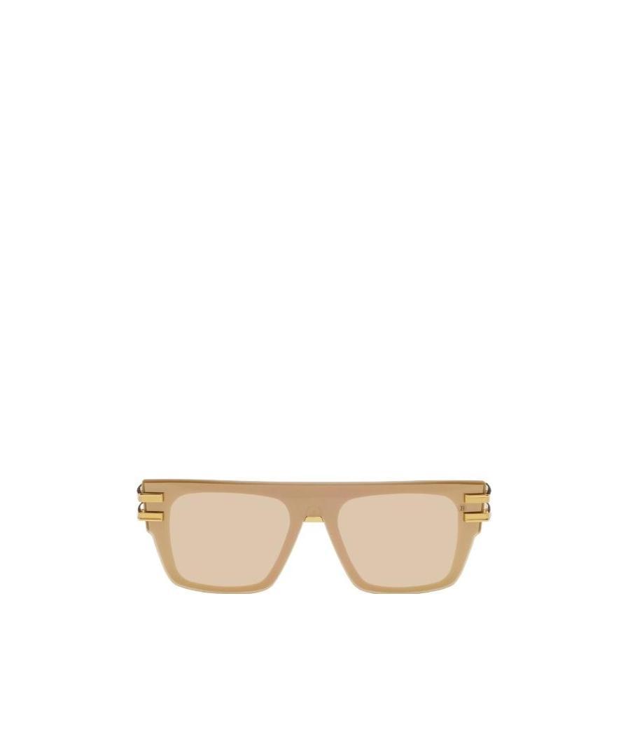 Balmain Logo Sunglasses In Nude