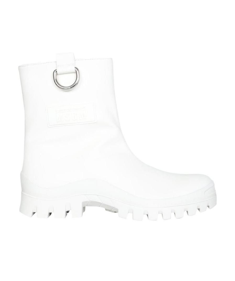 Msgm Rain Boots In White