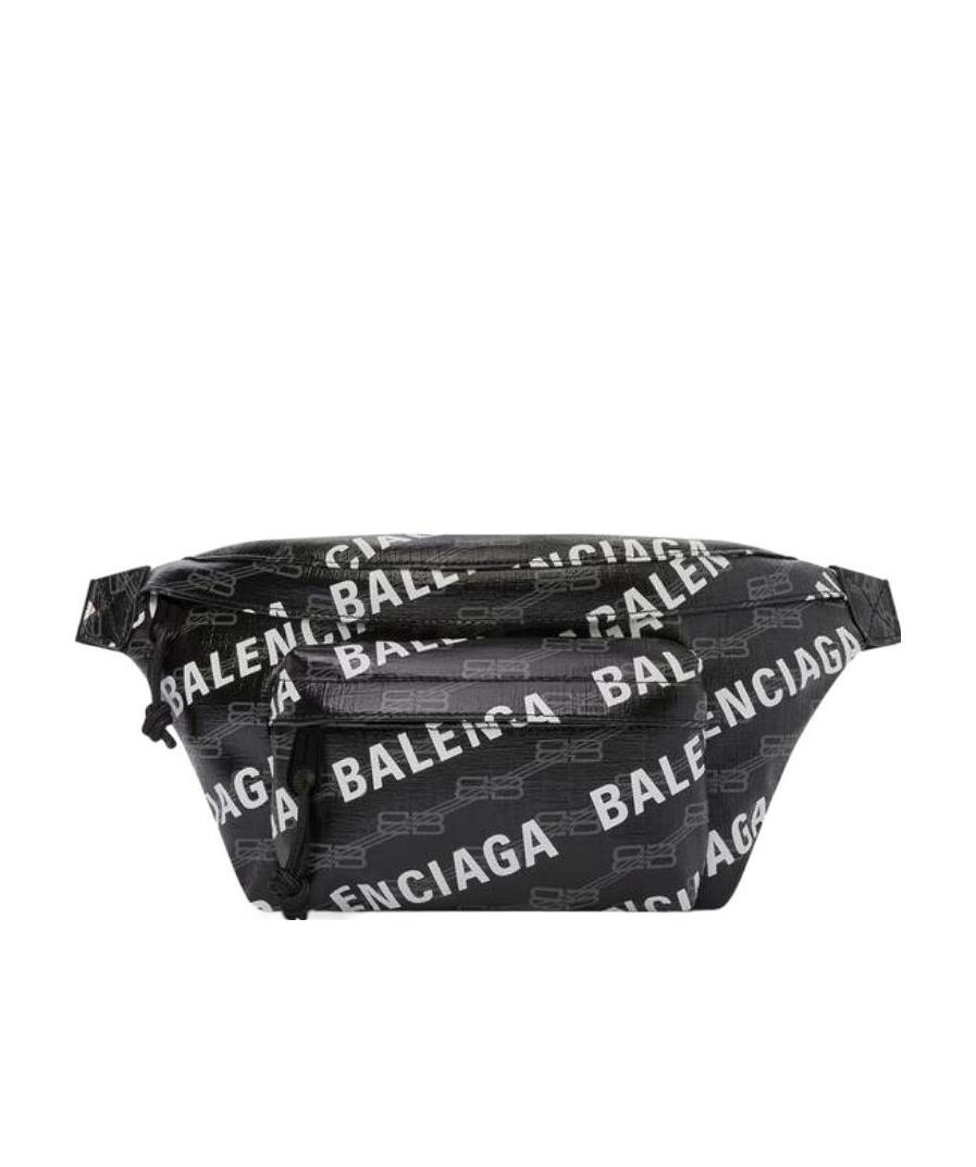 Balenciaga Logo-print Belt Bag In Black