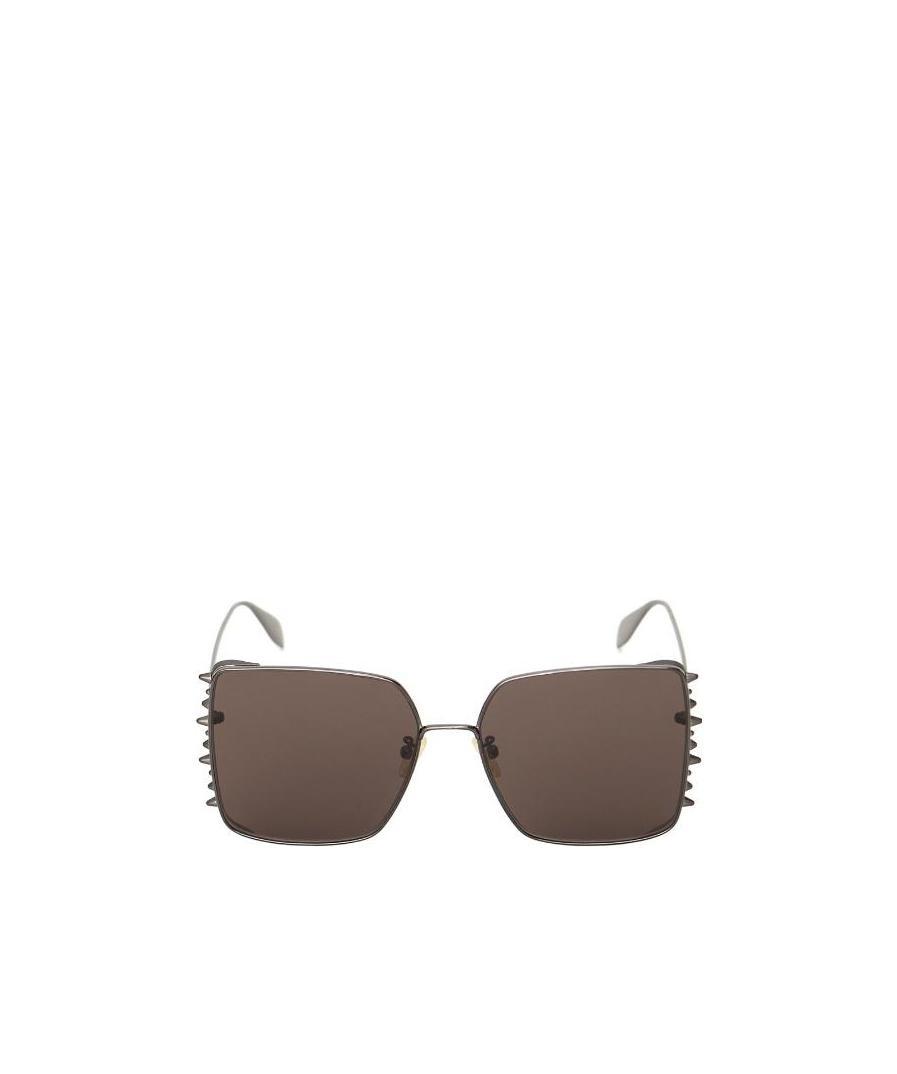 Alexander Mcqueen Eyewear Square Frame Sunglasses In Brown
