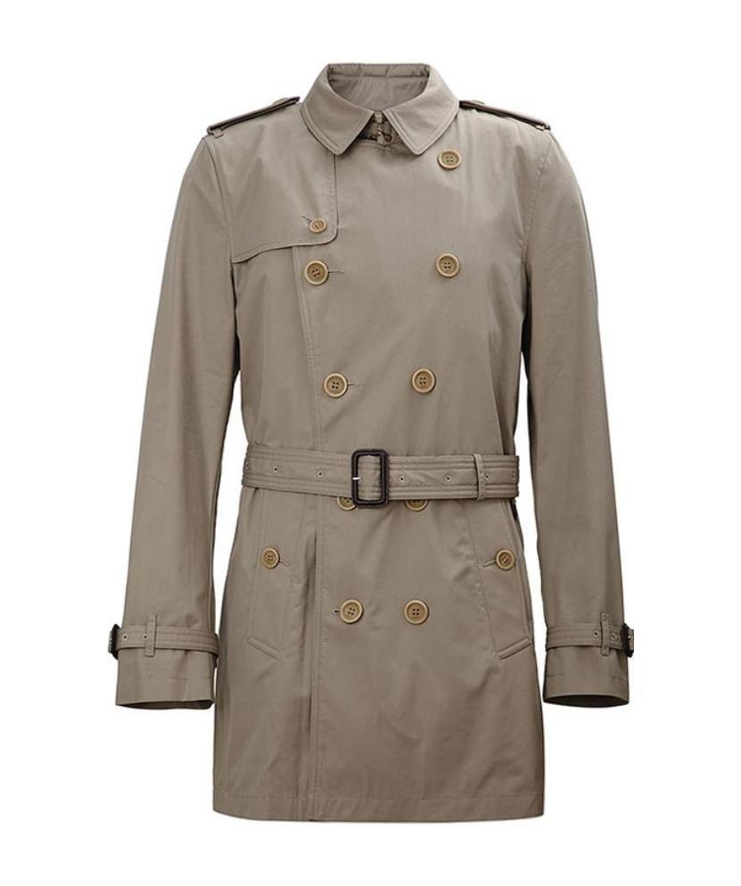 BURBERRY DOUBLE-BREASTED LONG TRENCH COAT