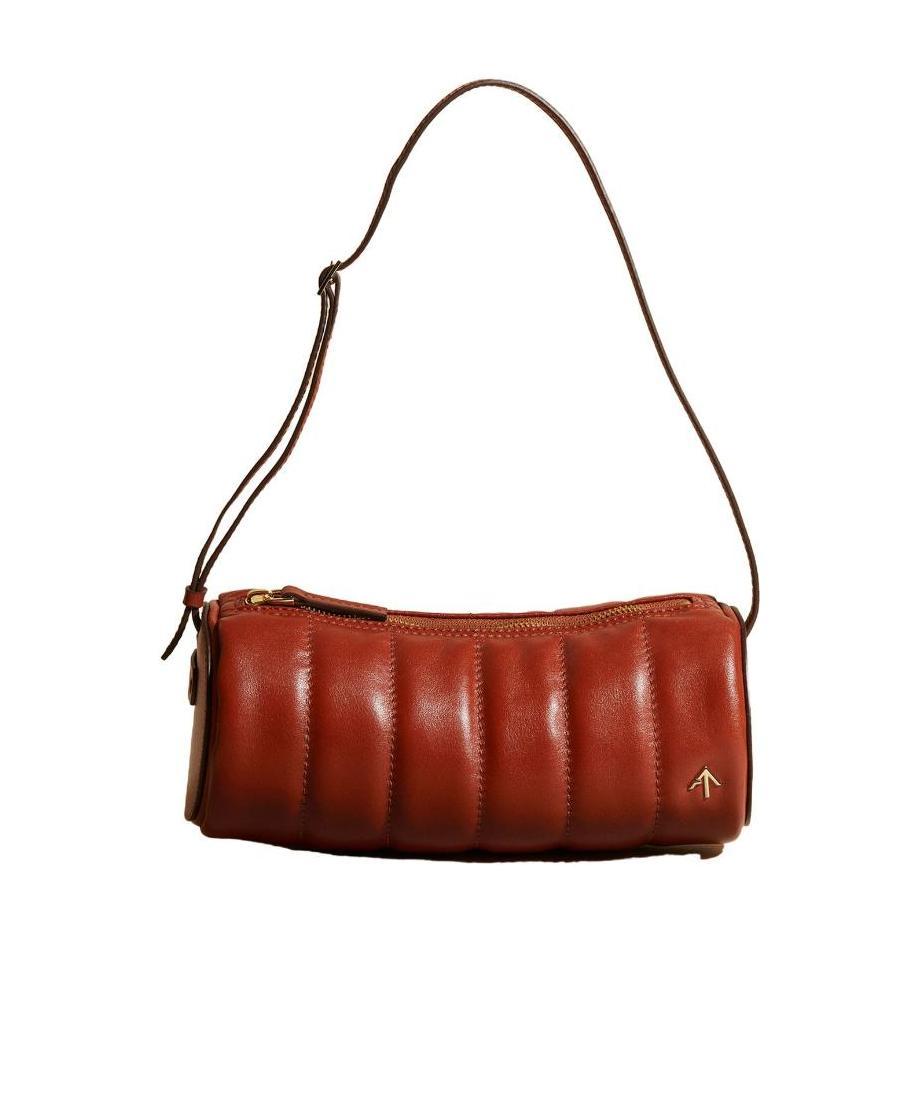 Manu Atelier Mini Padded Cylinder In Red