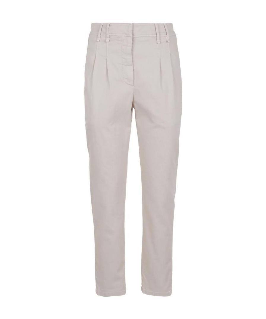 Brunello Cucinelli Straight-leg Trousers In Gray