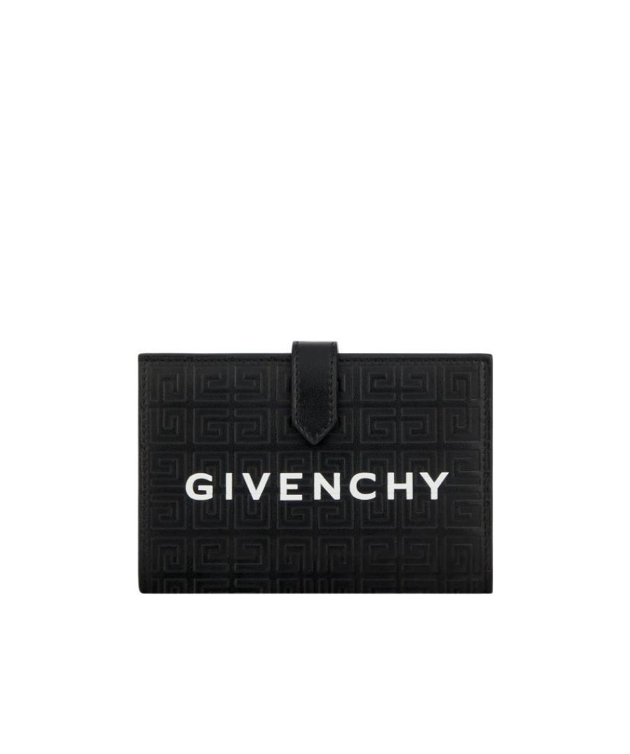 Givenchy Logo-print Bi-fold Leather Wallet In Black