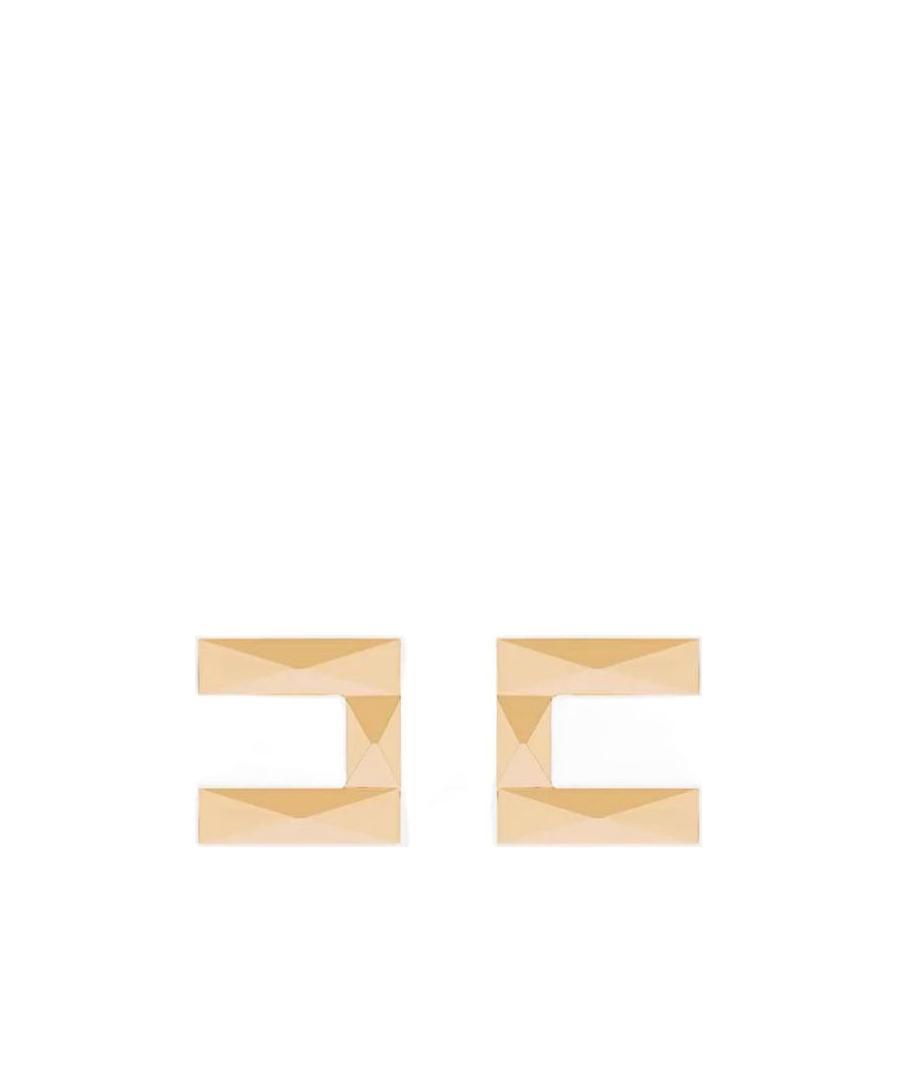 ELISABETTA FRANCHI LOGO EARRINGS