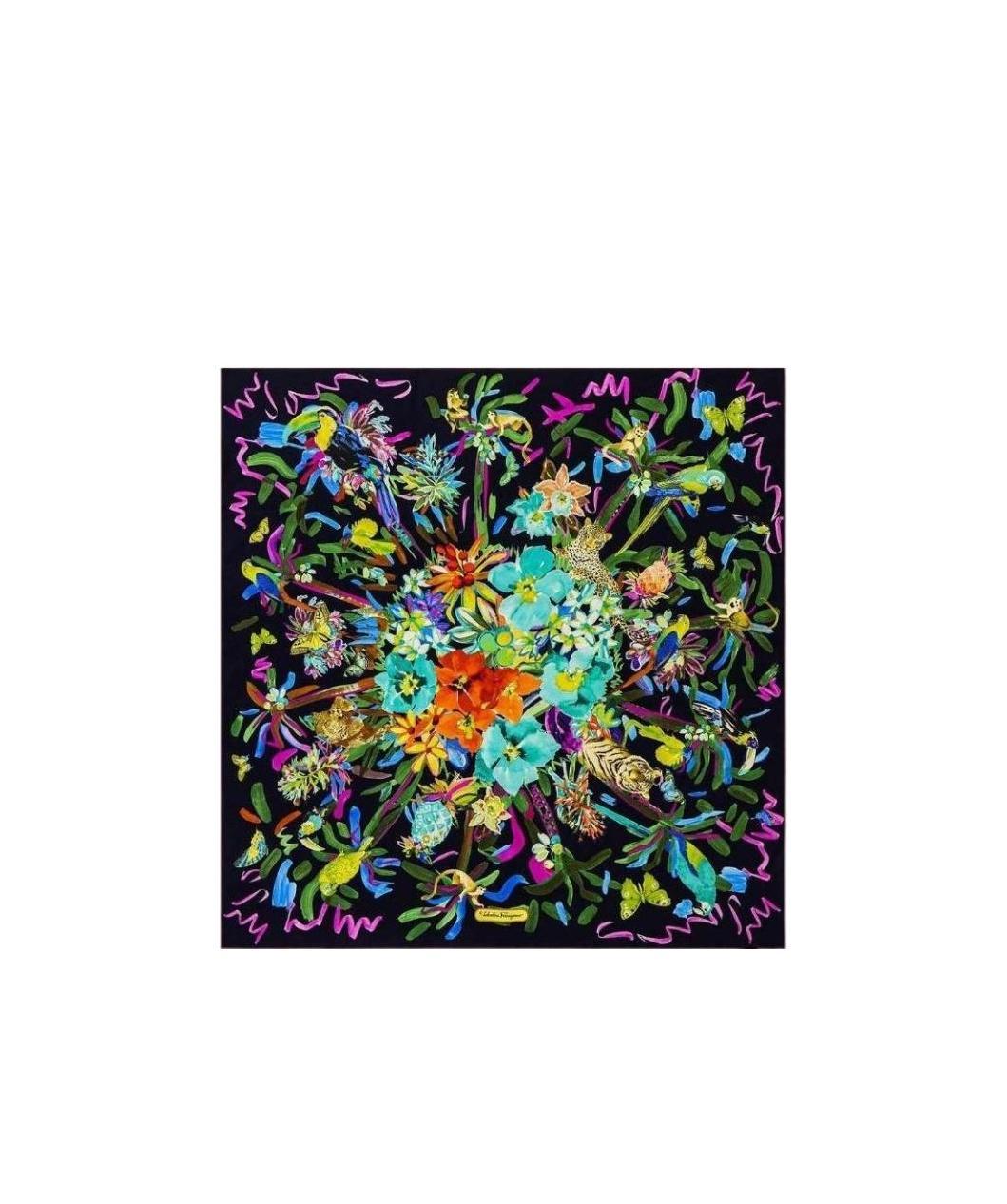 Ferragamo Printed Scarf In Multi