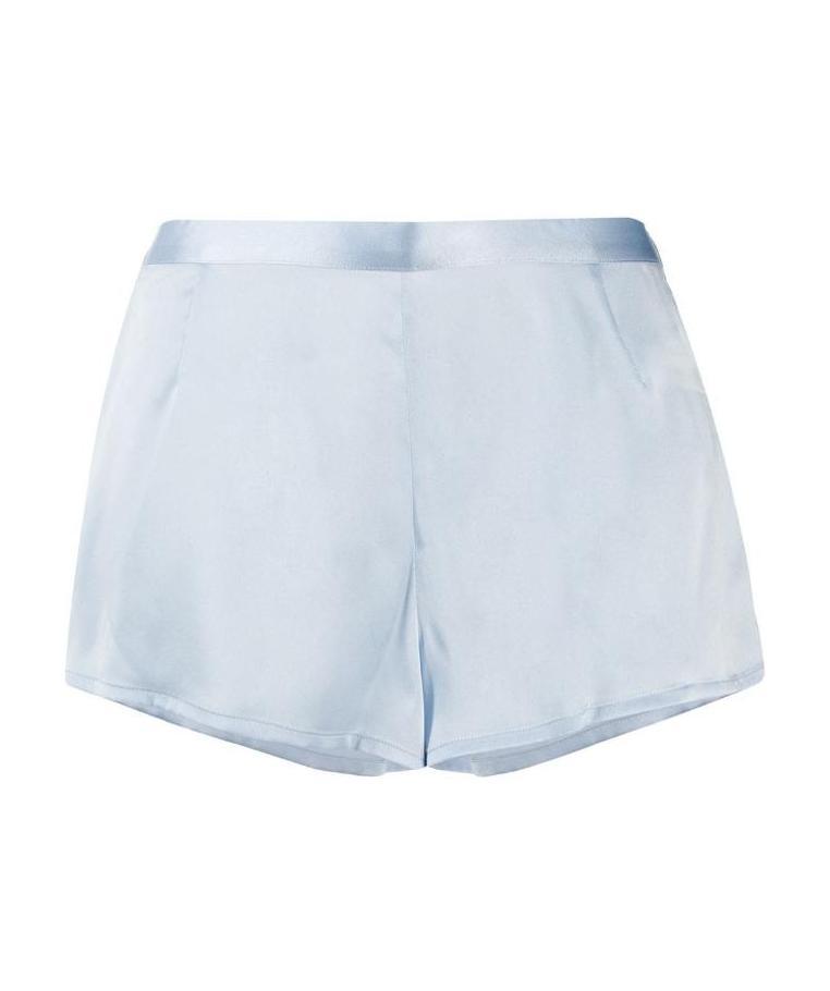 La Perla Silk Side-button Lounge Shorts In White