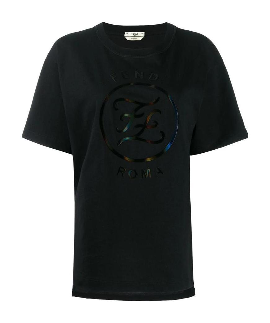 FENDI FRONT LOGO T-SHIRT