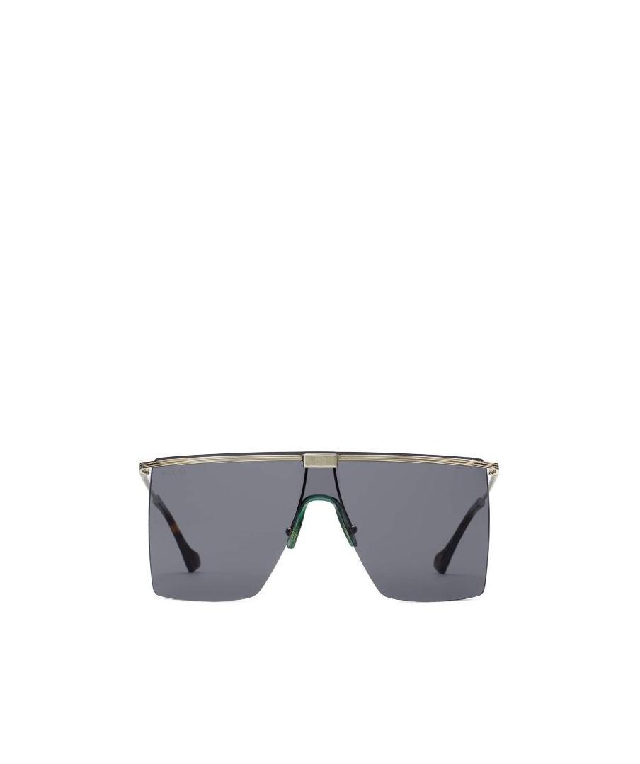 Gucci Visor-frame Sunglasses In Gray