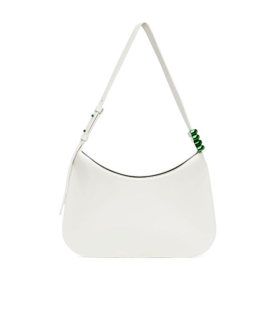 Bottega Veneta White Flap Shoulder Bag In White