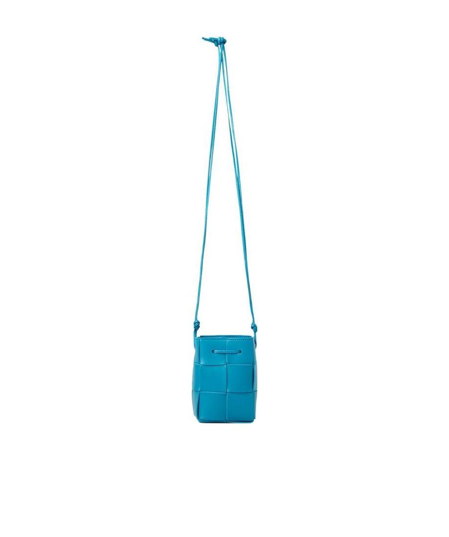 Bottega Veneta Mini Cassette Bucket Bag In Blue