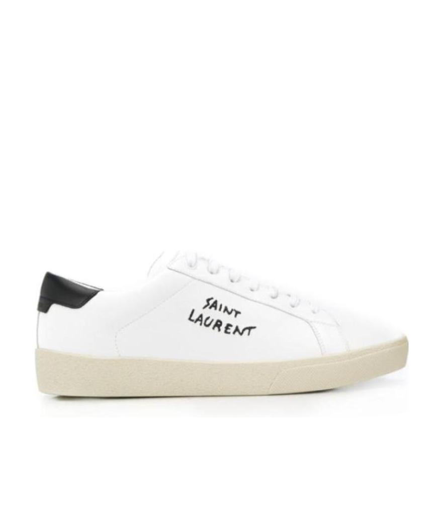 Saint Laurent Court Sl/06 Sneakers In White