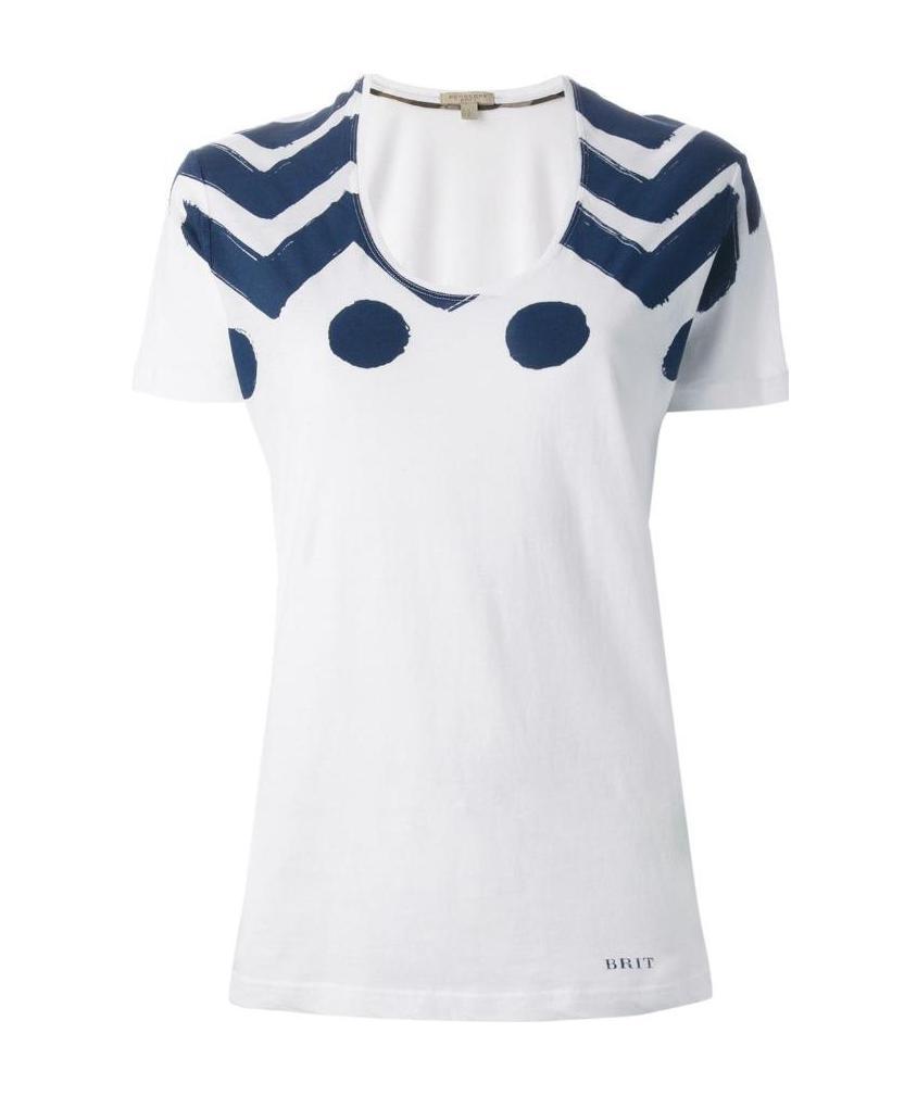 Burberry Graphic Printed T-shirt In White