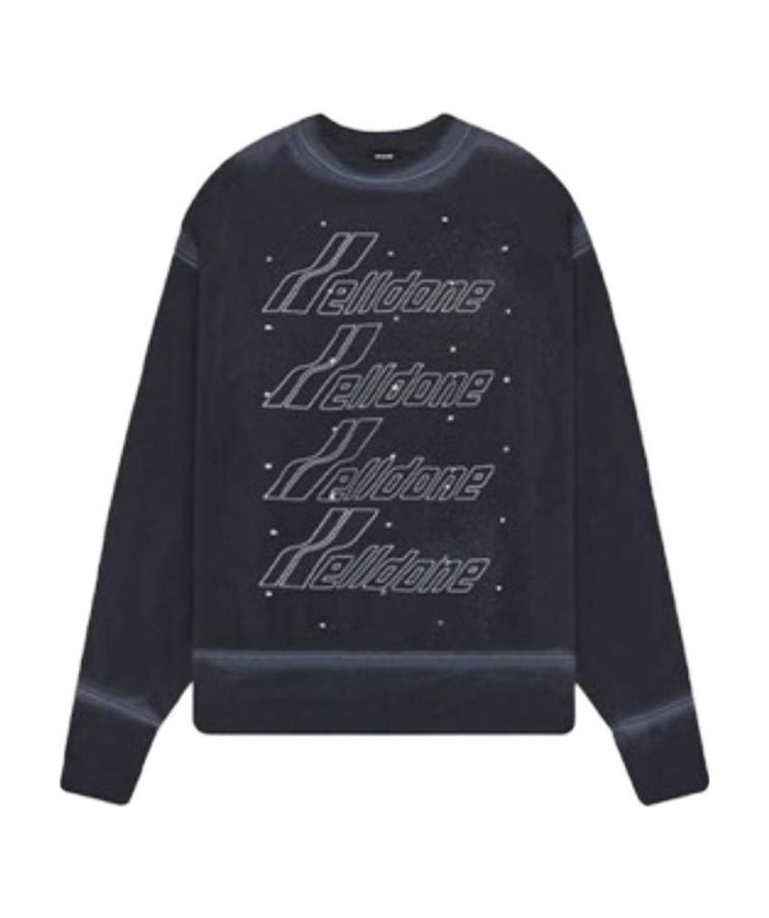We11 Done Logo Sweater In Black