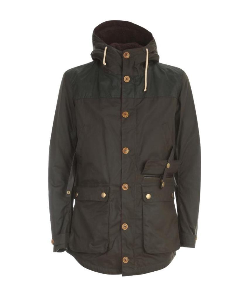 Barbour Game Waxed Parka In Black