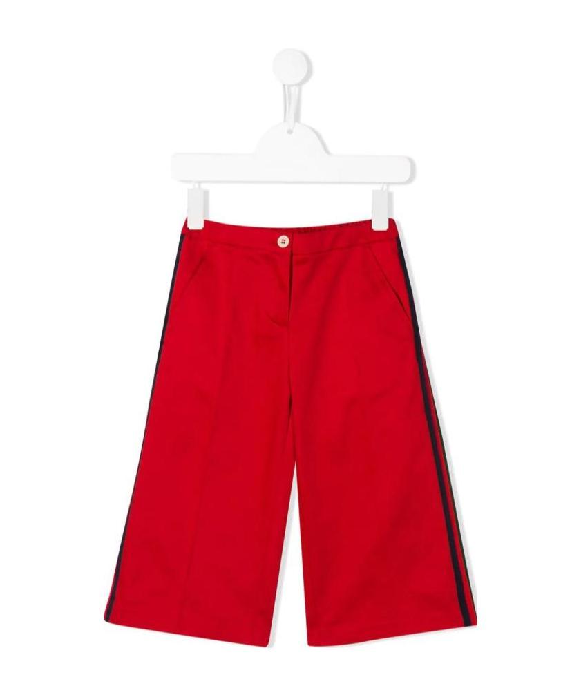 Gucci Striped Detail Trousers In Red
