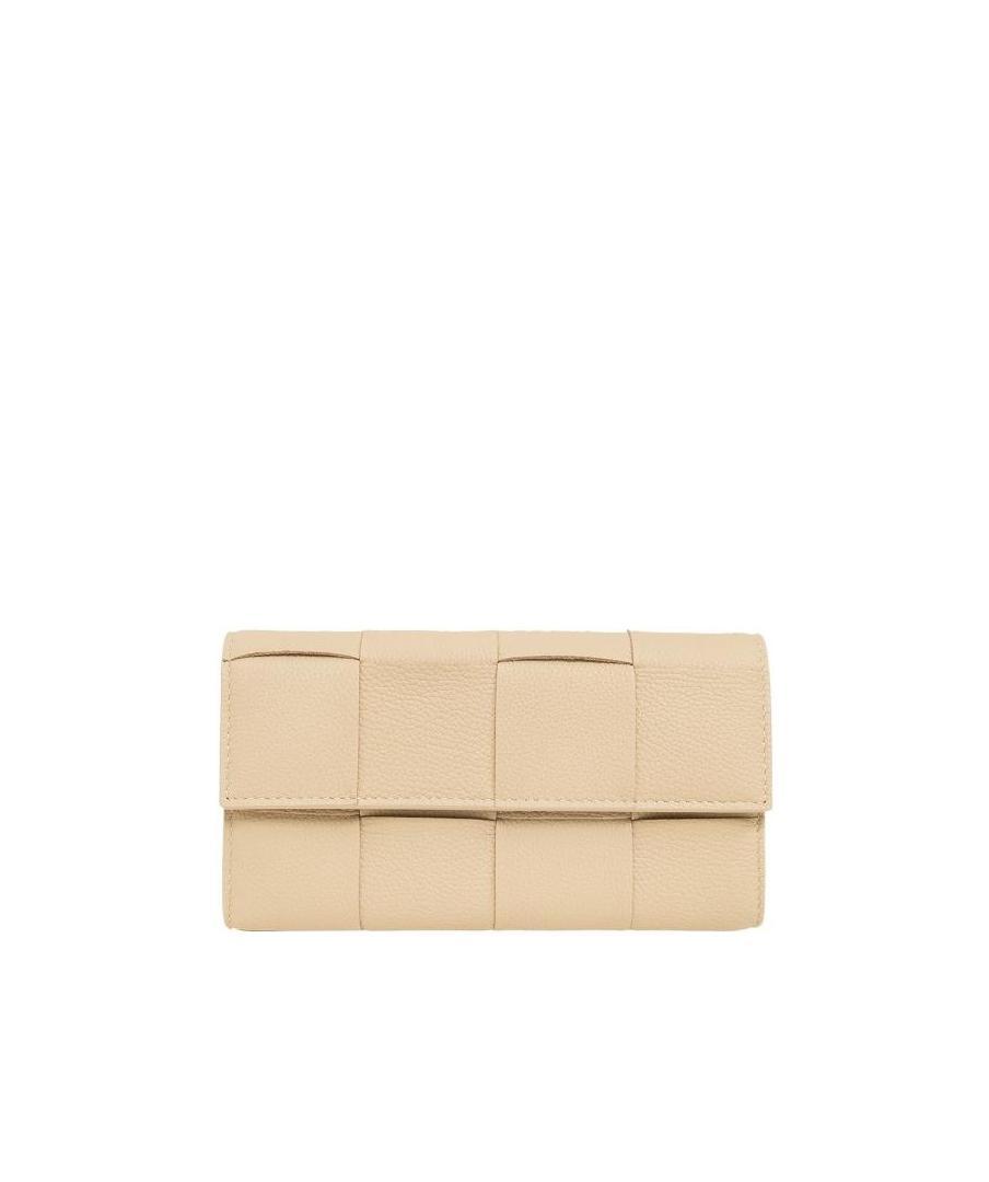 BOTTEGA VENETA MAXI INTRECCIATO LEATHER PURSE