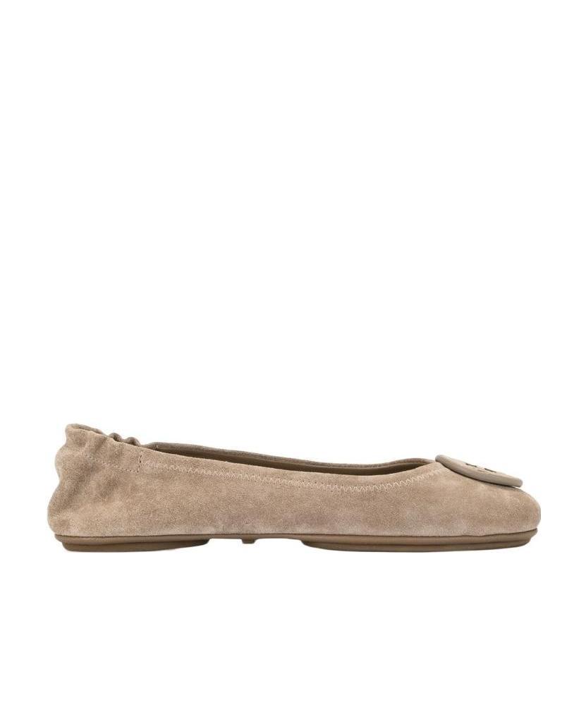 Tory Burch Minnie Travel Ballerina Shoes In Neutral