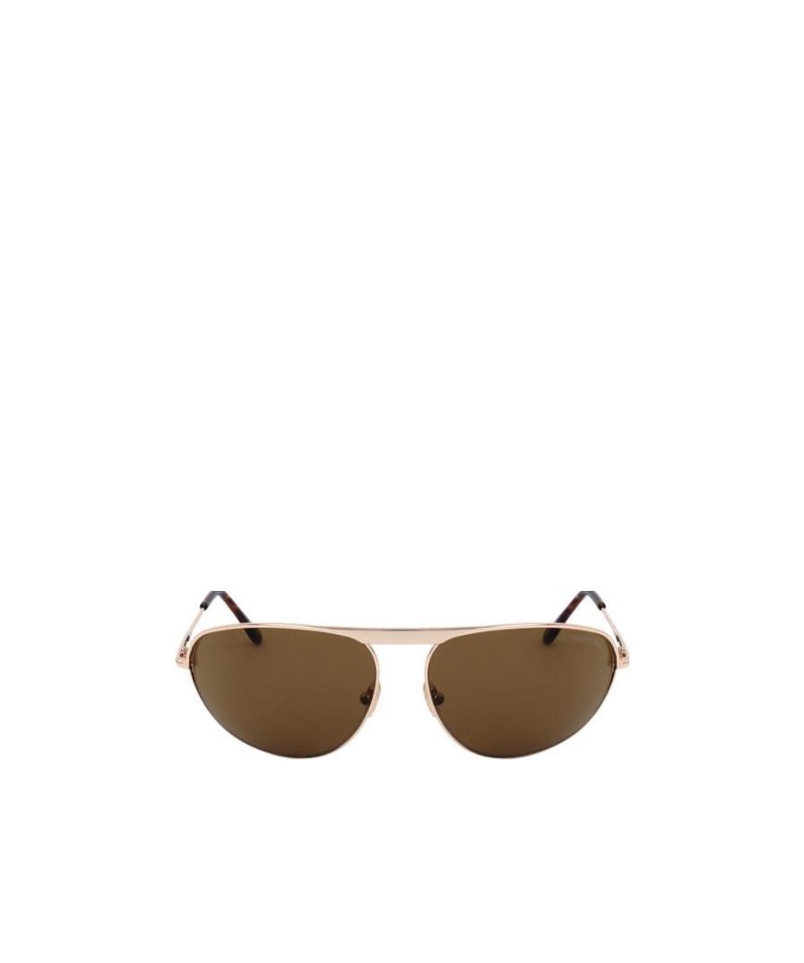 Tom Ford Slim Oval-frame Sunglasses In Green