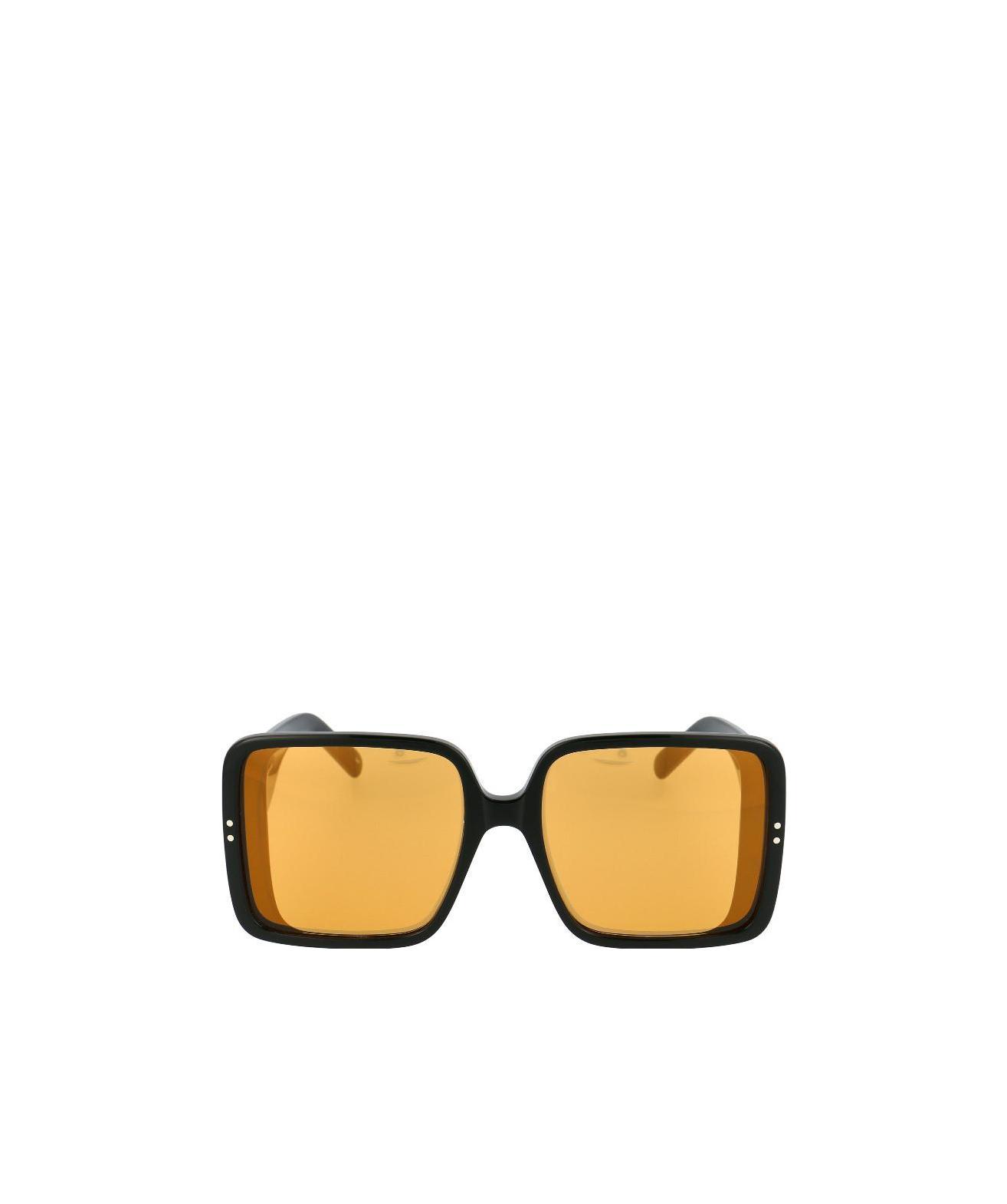 Courrèges Oversized Square Sunglasses In Yellow