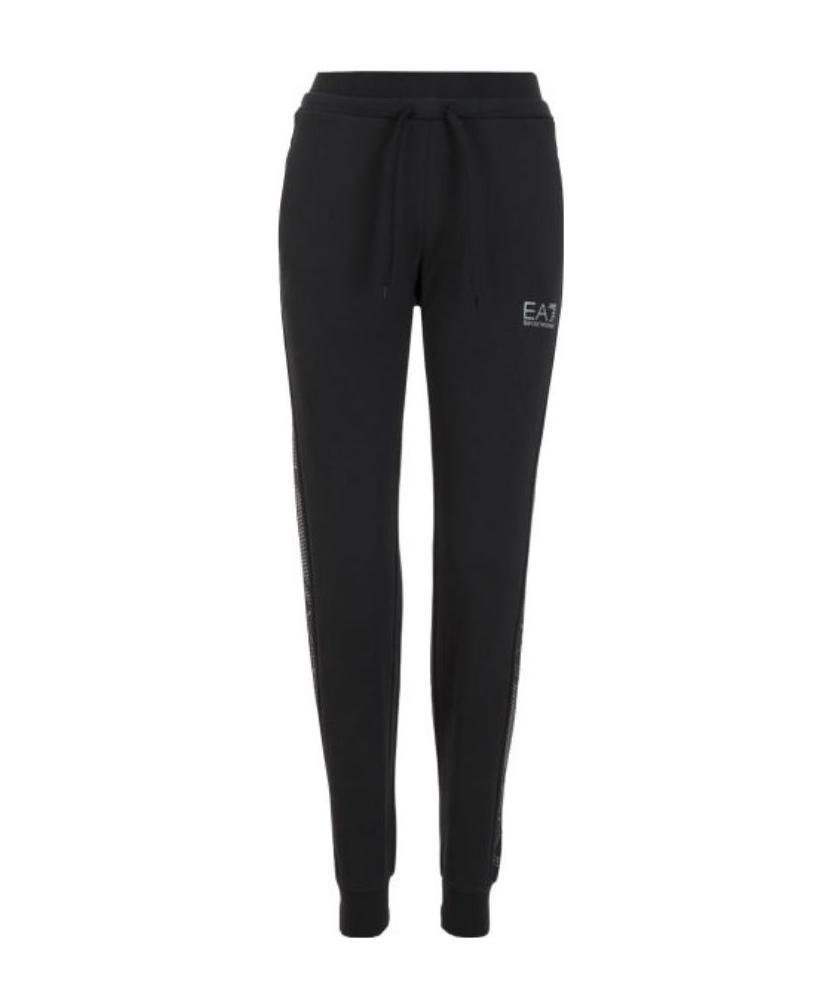 Ea7 Logo Details Sweatpants In Black