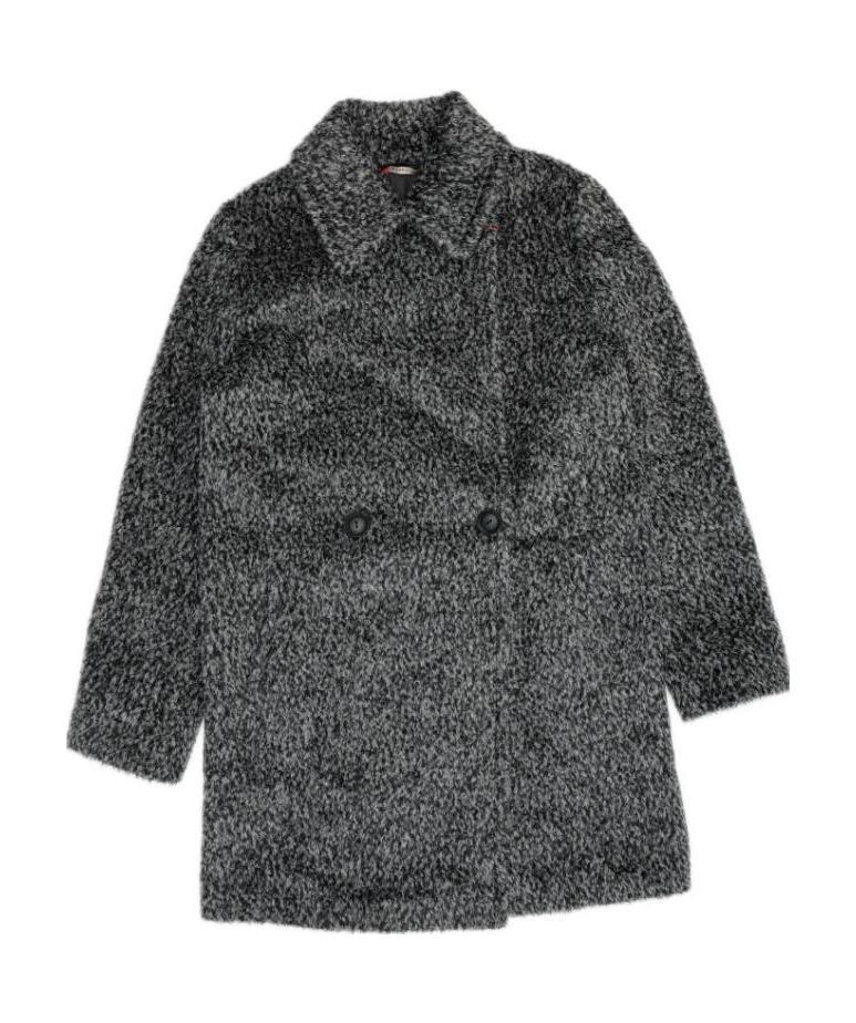 Max Mara Kids' Giralda Logo Coat In Gray