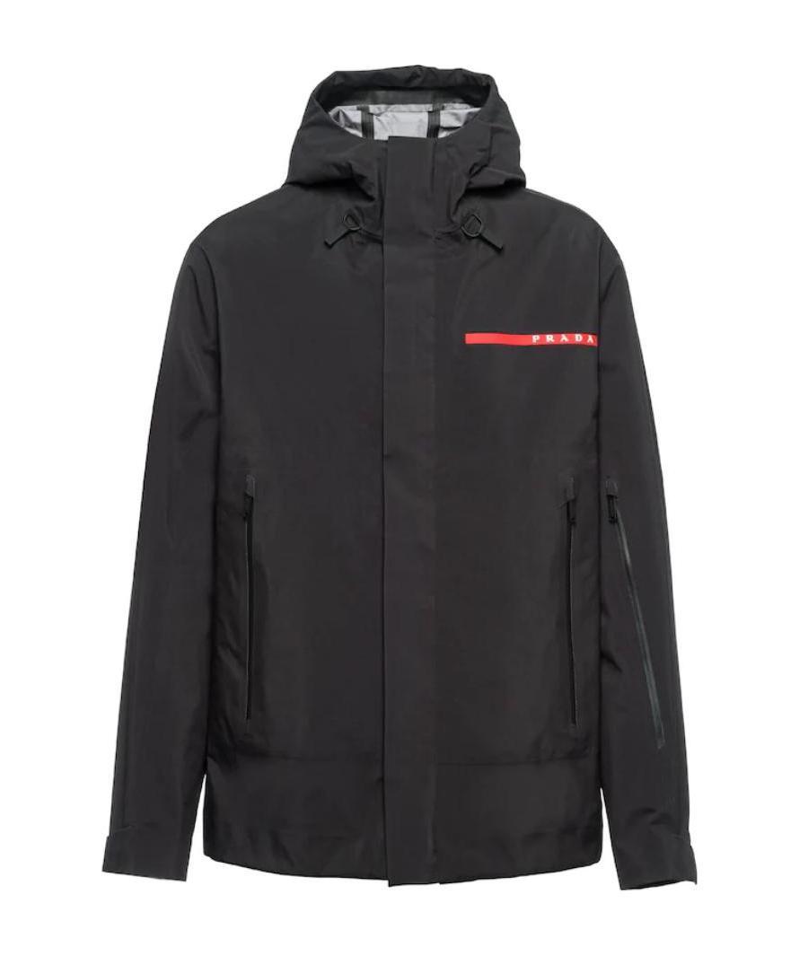 Prada Extreme-tex Windbreaker In Black