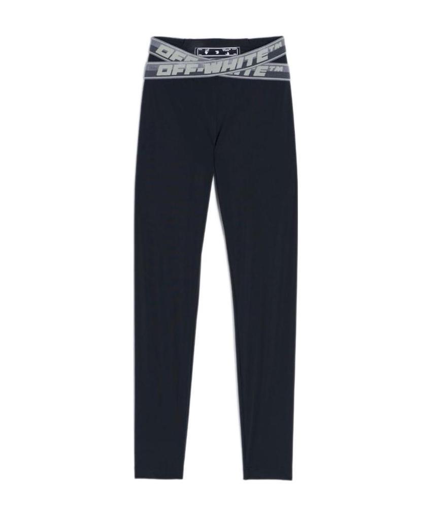 Off-white Athl Logo Band Leggings Black No Color In Black