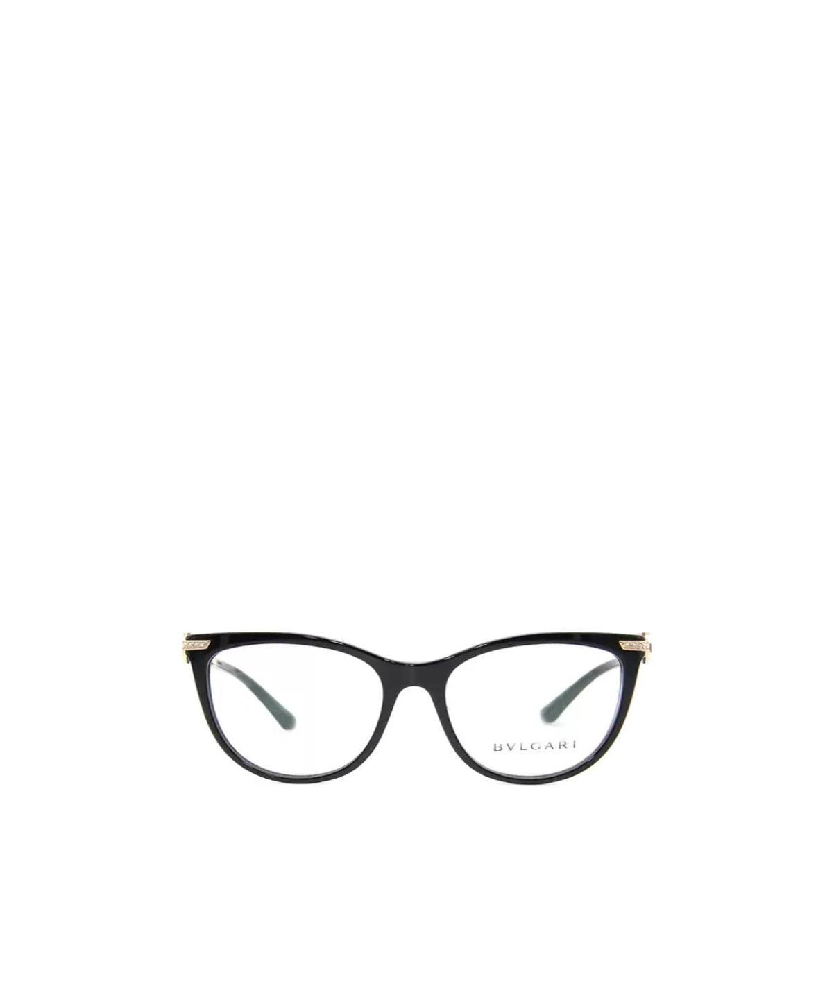Bvlgari Black Cat's Eye Flat Lens In Black