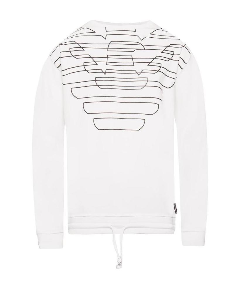 Emporio Armani Logo Sweater In White