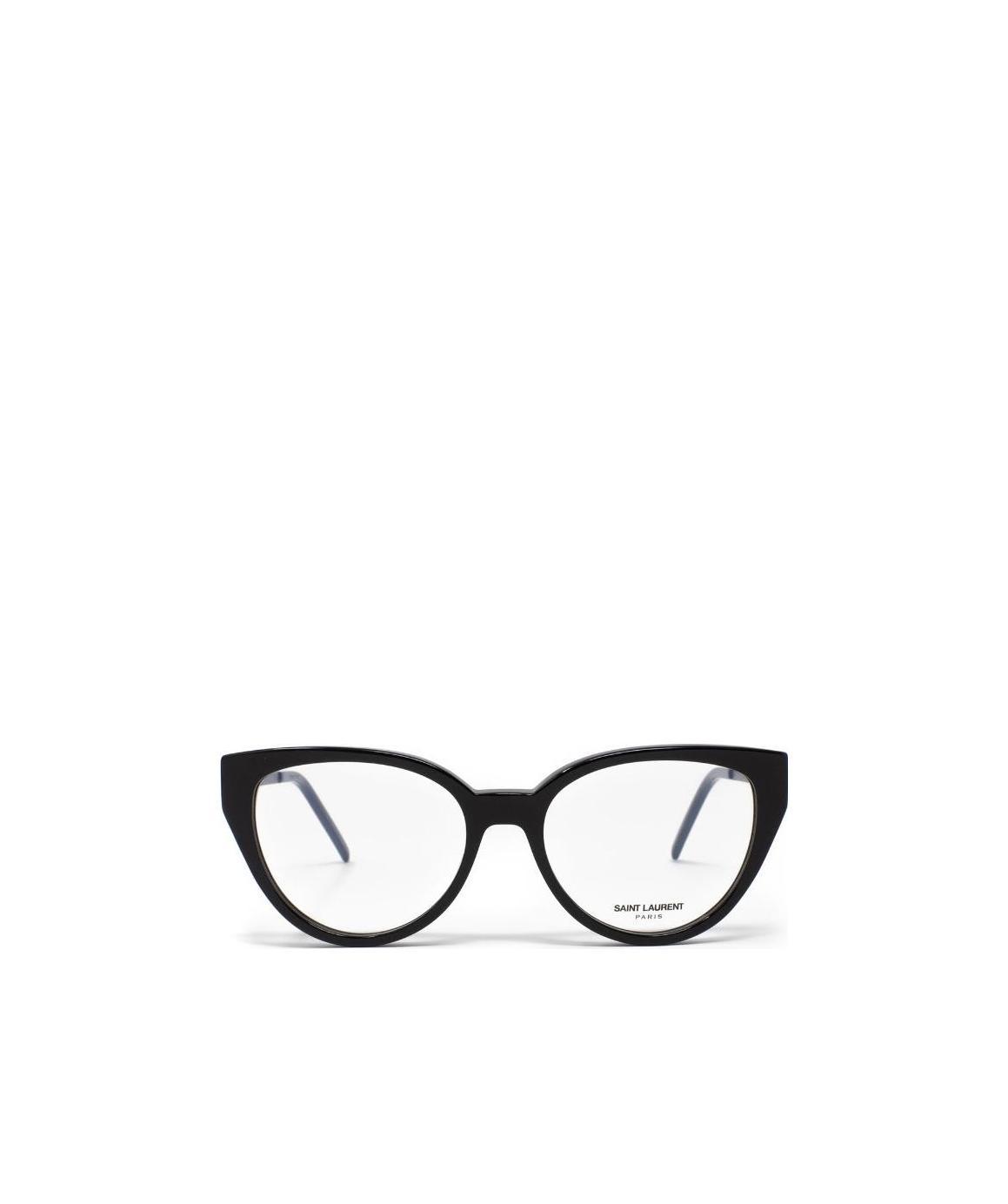 Saint Laurent Dark Grey Curved Sunglasses In White