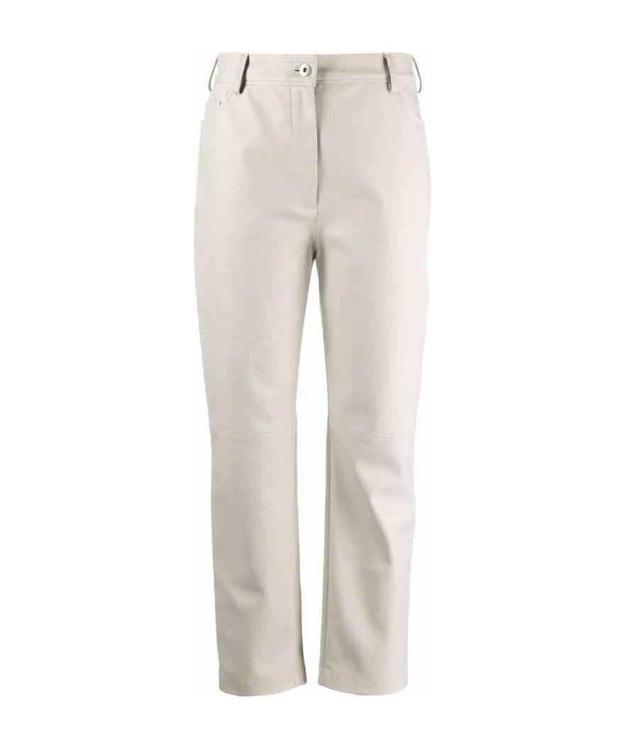 Stella Mccartney Hailey Cropped Trousers In White