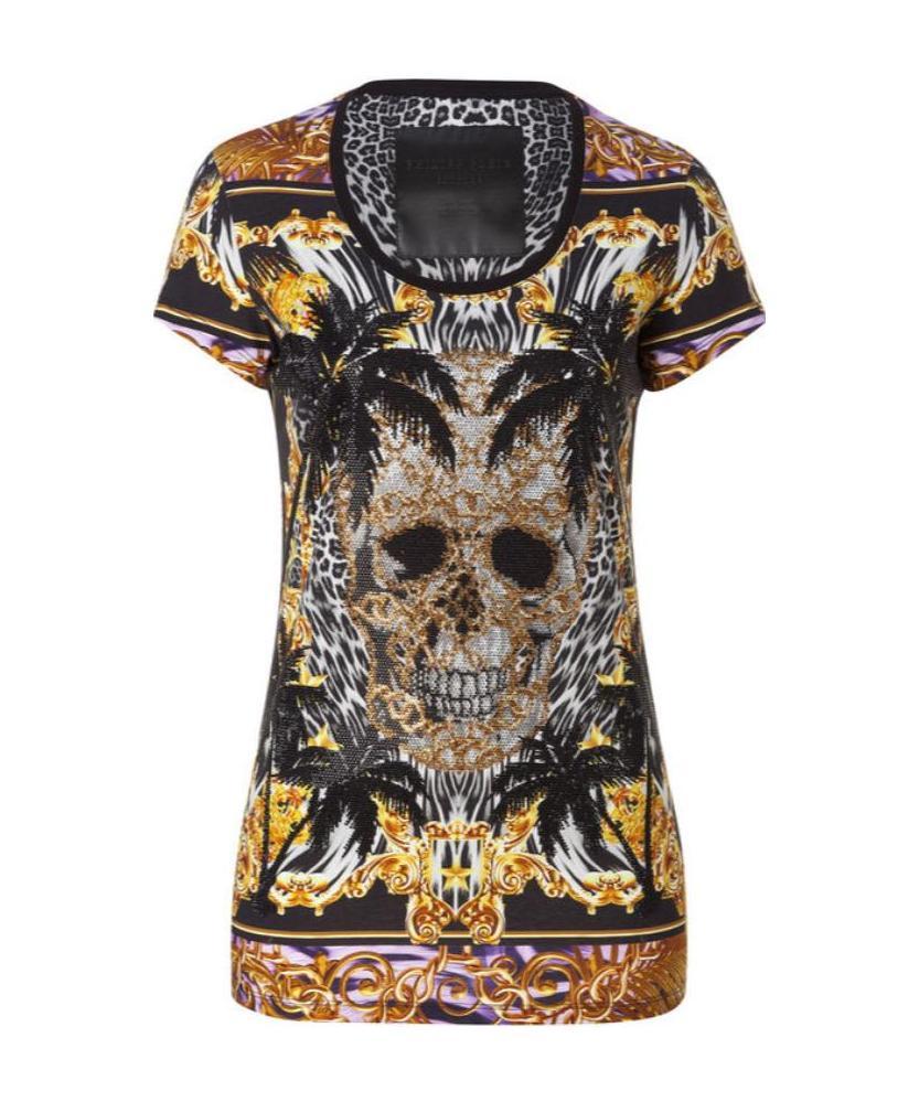 Philipp Plein Print T-shirt In Black