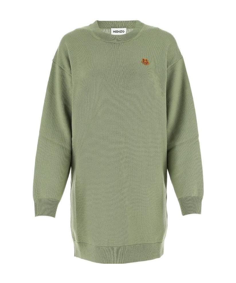 Kenzo Tiger-patch Jumper In Green