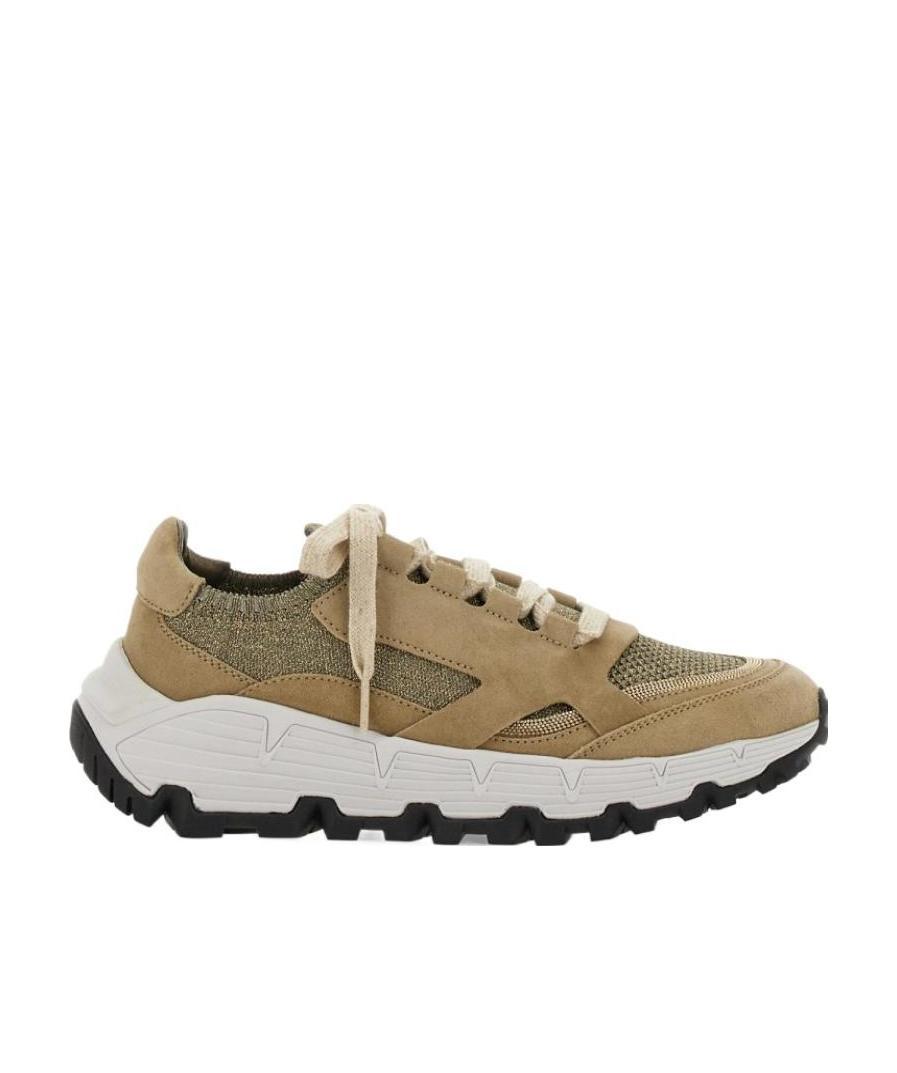 Brunello Cucinelli Sock-style Ankle Low-top Sneakers In Multicolor