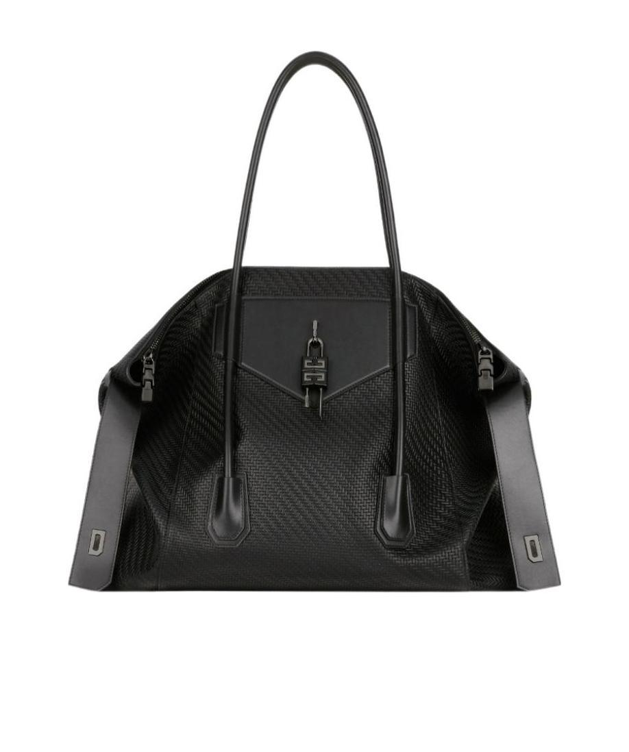 Givenchy Large Antigona Lock Woven Tote Bag