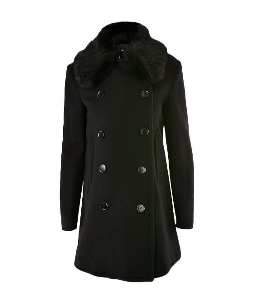 Emporio Armani Medium And Long Overcoat In Black