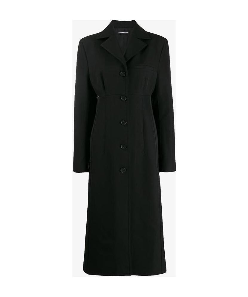 Kwaidan Editions Single Breasted Coat In Black