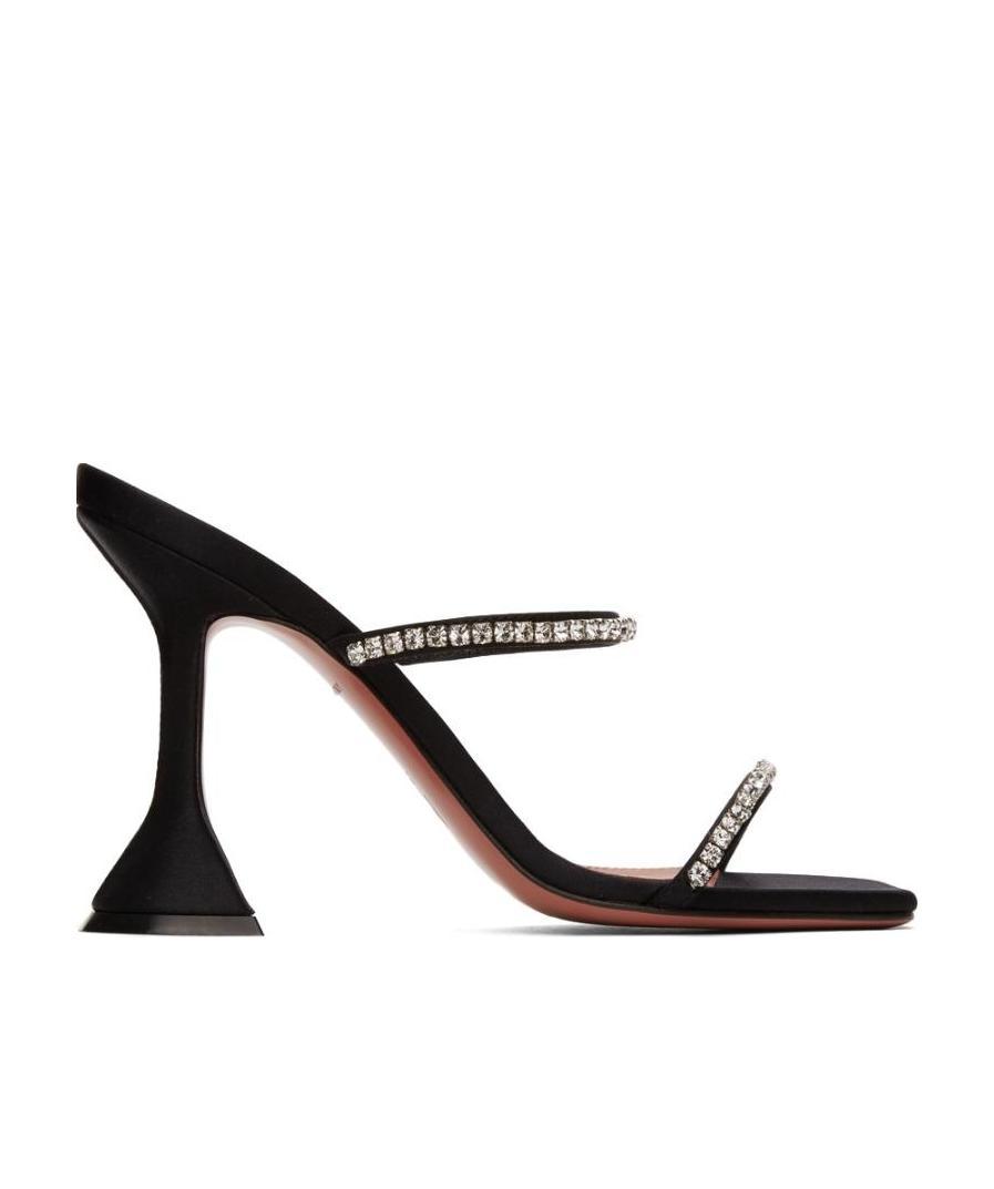 AMINA MUADDI GILDA SQUARE-TOED HIGH-HEELED SANDALS